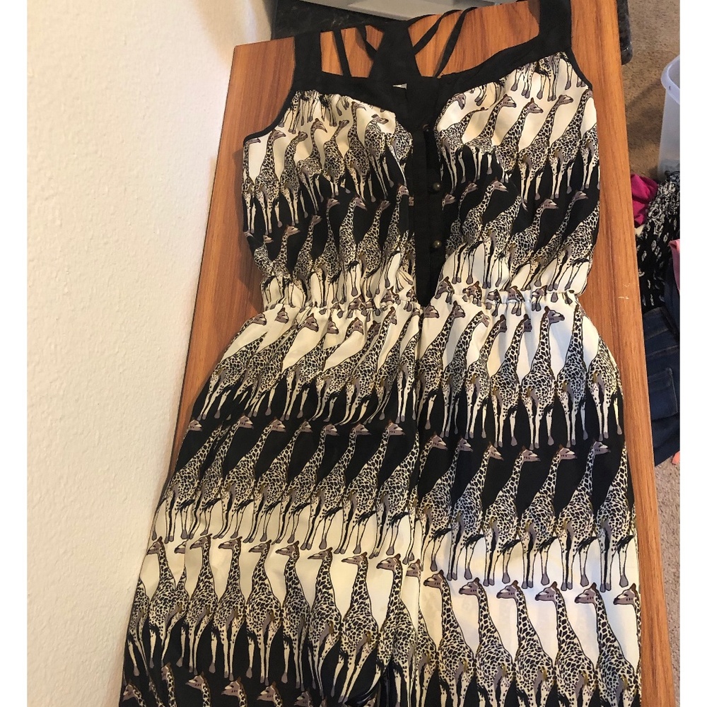 Giraffe Print Jumpsuit